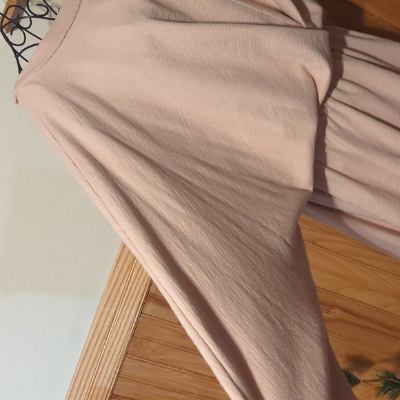 Free People FP Beach Santa Maria Mini Wrap Knit Dress Twist Dolman XL Sand NICE - Picture 8 of 12